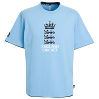 Unbranded ECB Official England Cricket Cut Logo Tee - Storm.