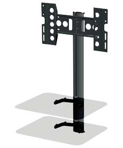 Suitable for TVs up to 40in.Max weight for brackets to support 30kg and AV equipment up to 10kg per 