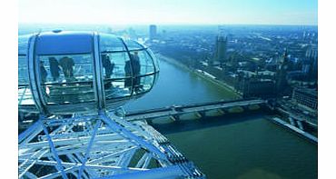 Youll enjoy amazing views over the City of London in all directions with the EDF Energy London Eye, a marvel of modern engineering. From The Houses of Parliament to Wembley Stadium and beyond, its an unforgettable sightseeing pleasure flight for the 