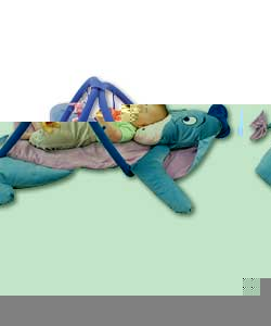 The Eeyore play mat offers baby a comfortable lying position.The brightly coloured characters are