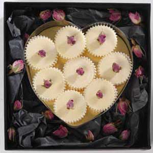 Luxurious Bath Melts - 8 Pack in heart-shaped Gift Box  - Rose Geranium, Palma Rose and English