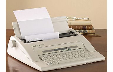 Far less expensive than a laptop and much easier to use, this portable machine is ideal for writing letters, journals and reports. It works just like an ordinary electric typewriter used to do, but with useful extra functions - the text is stored and