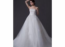 Unbranded Elegant Satin Tulle Wedding Dresses Ivory