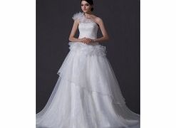 Unbranded Elegant Terse Organza Satin Wedding Dresses