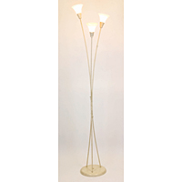Unbranded ELEMFL/IVG - Ivory and Gold Floor Lamp