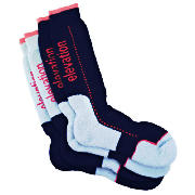 Unbranded Elevation Snow Blue 4pk Technical Socks Size 3/5.5