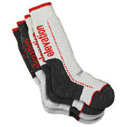 Unbranded Elevation Snow Grey 4pk Technical Socks Size 7/9
