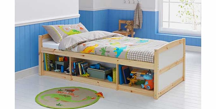 Cabin bed: Bed size W96. L196. H69cm. Mattress: Silentnight Ashley mattress. For ages 4 years and over. General information: Self assembly: 2 people recommended.