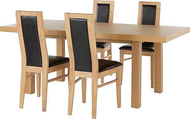 Unbranded Ella Extendable Dining Table and 4 Warwick