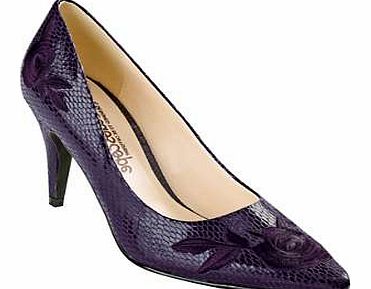Super smart snake-print courts with pretty rose embroidery detail. Fashionable, feminine and smart. Ideal for formal occasions. Courts Features: All: Other materials Heel height approx. 7cm (2 ins)Buy the matching Shoes and Bags included in this off