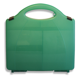 Unbranded Empty Green First Aid Box - Medium with partitions