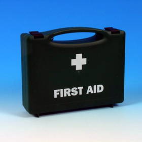 Unbranded Empty Green First Aid Box with Moulded Handle
