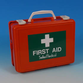 Unbranded Empty Orange First Aid Box 250x190x90mm