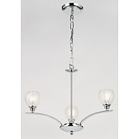 Unbranded EN91143 - 3 Light Polished Chrome Hanging Light