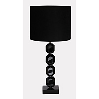 Unbranded EN91281 - Black Crystal Table Lamp