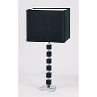 Unbranded ENBARBAROSSA - Black Glass Table Lamp