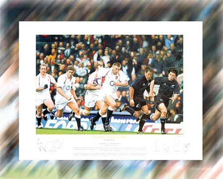Each limited edition print has been individually signed by captain Martin Johnson  Ben Cohen and