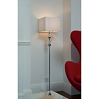 Unbranded ENGRECO - Glass and Chrome Floor Lamp