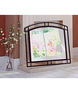 Erin Overmantle Mirror - Black