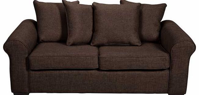Unbranded Erinne Pillowback Sofa Bed - Chocolate