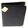 4 Ring binder A4 leather look with gilted corners. Ref EL765