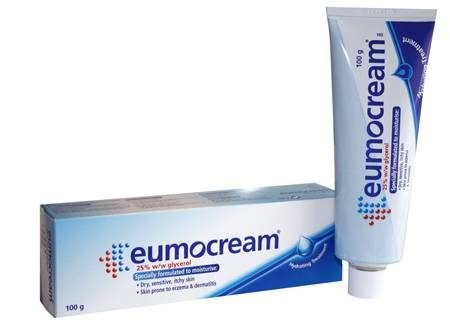 Eumocream 100g. Eumocream is an everyday moisturising cream for dry skin conditions. It is similar to Eumovate Cream, but without the steroid ingredient. It can be used on its own, or in conjunction with Eumovate Cream.Contains 25% w/w glycerol.Speci