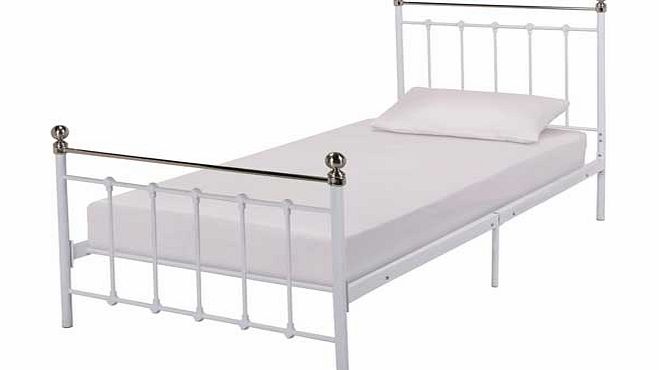 Unbranded Eversholt Single Bed Frame - White