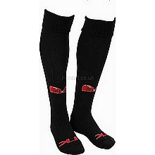 High tech sock made from moril, with reinforced foot and shin plus elasticated shin and foot bands f
