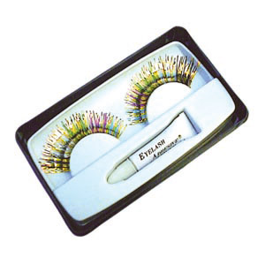 A groovy pair of eyelashes. Adhesive included.