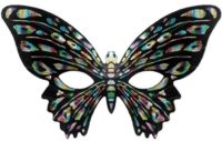 Unbranded Eyemask: Butterfly Black Multi