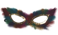 Unbranded Eyemask: Feather Flyaway Multi-Colour
