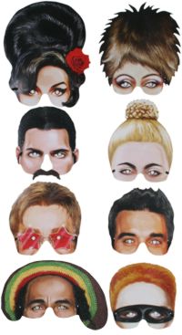 Unbranded Eyemask: Musical Icons (Pack of 8)