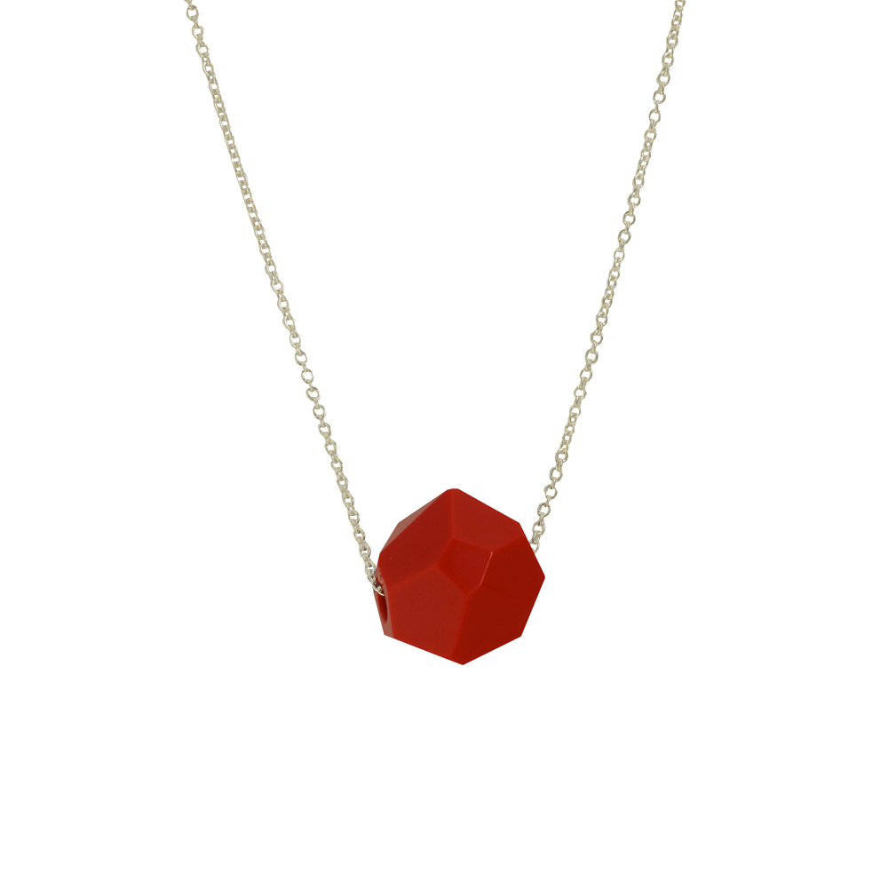 Unbranded Facet Pendant - Red