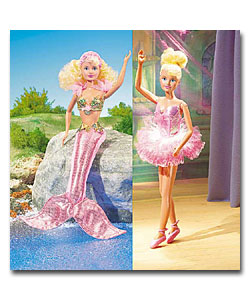 Fairy Ballerina & Princess Mermaid Sindy