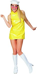 Unbranded Fancy Dress - 60s Mellow Yellow Go-Go Girl