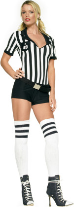 Unbranded Fancy Dress - Adult 3 Piece Sexy Referee Costume
