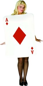Unbranded Fancy Dress - Adult Ace of Diamonds Playing Card Costume