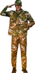 Unbranded Fancy Dress - Adult Army Soldier Costume