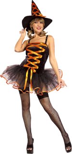 Unbranded Fancy Dress - Adult Ballerina Sexy Witch Costume ORANGE