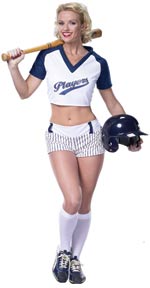 Unbranded Fancy Dress - Adult Baseball Fantasy Costume Extra Small