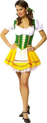 Unbranded Fancy Dress - Adult Beer Garden Girl Costume X-Small: 6-8