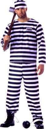 Unbranded Fancy Dress - Adult Budget Convict Costume