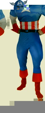 Unbranded Fancy Dress - Adult Captain America Super Hero Costume (FC)