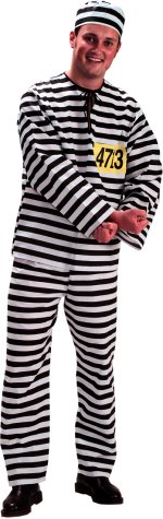 Unbranded Fancy Dress - Adult Convict Costume Chest 38 to 40