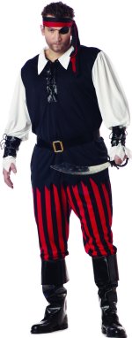 Unbranded Fancy Dress - Adult Cutthroat Pirate Costume (FC)