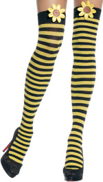 Unbranded Fancy Dress - Adult Daisy Bee Thigh High Stockings