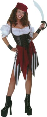 Unbranded Fancy Dress - Adult Deck Hand Darling Pirate Costume