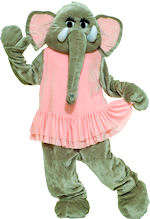 Unbranded Fancy Dress - Adult Deluxe Plush Elephant Mascot Costume