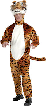 Unbranded Fancy Dress - Adult Deluxe Plush Tiger Costume
