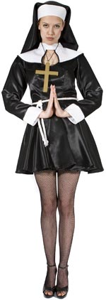 Unbranded Fancy Dress - Adult Deluxe Sexy Nun Costume Extra Large
